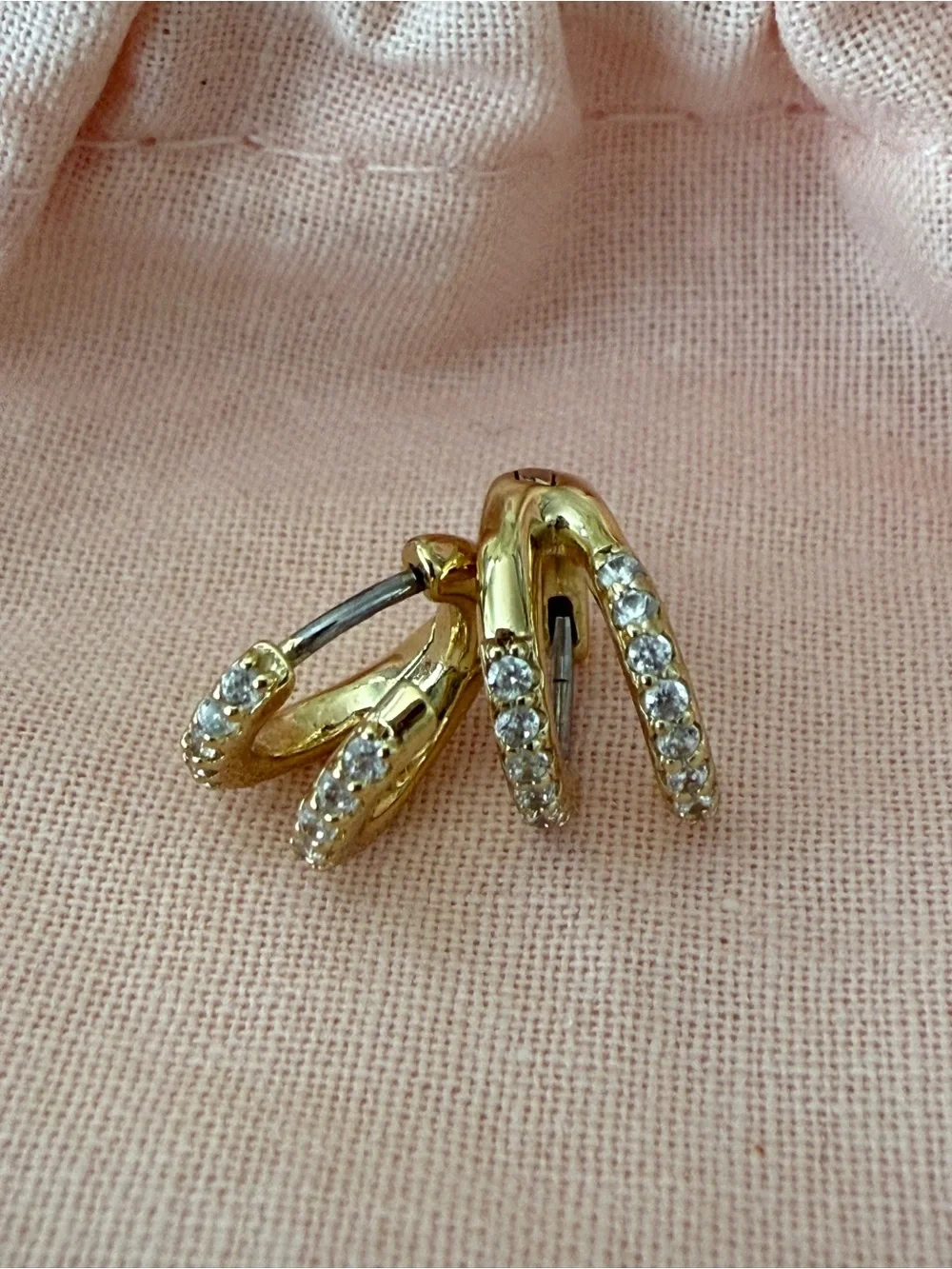 Gorjana Shimmer Double Huggie Earrings